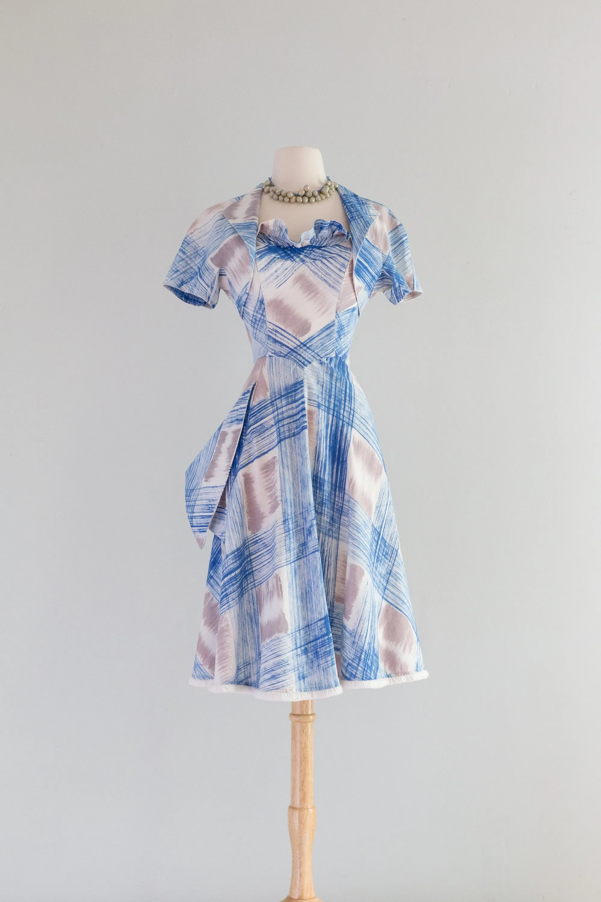 1940's Summer Sundress and Jacket By Maya de Mexico / Small