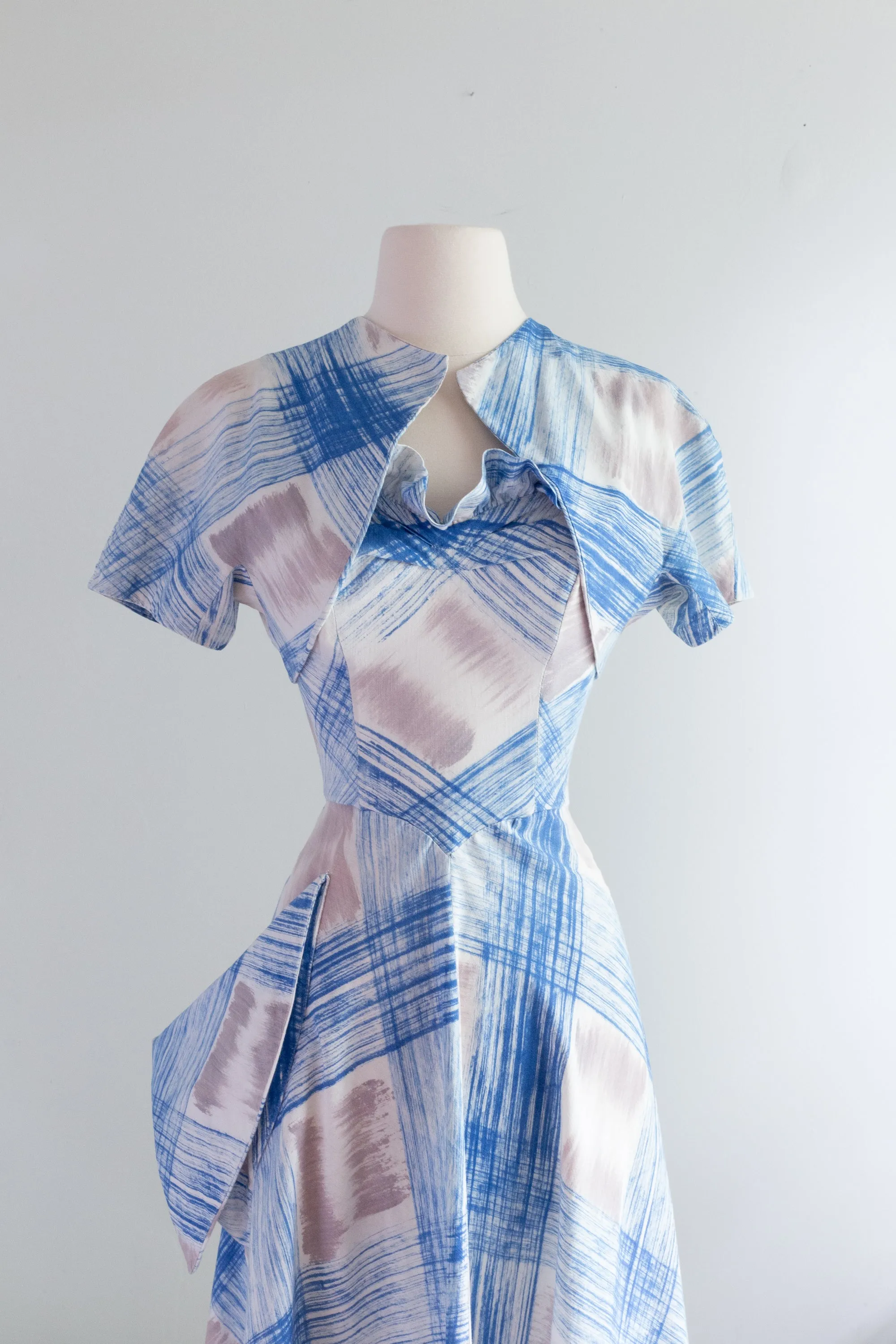 1940's Summer Sundress and Jacket By Maya de Mexico / Small