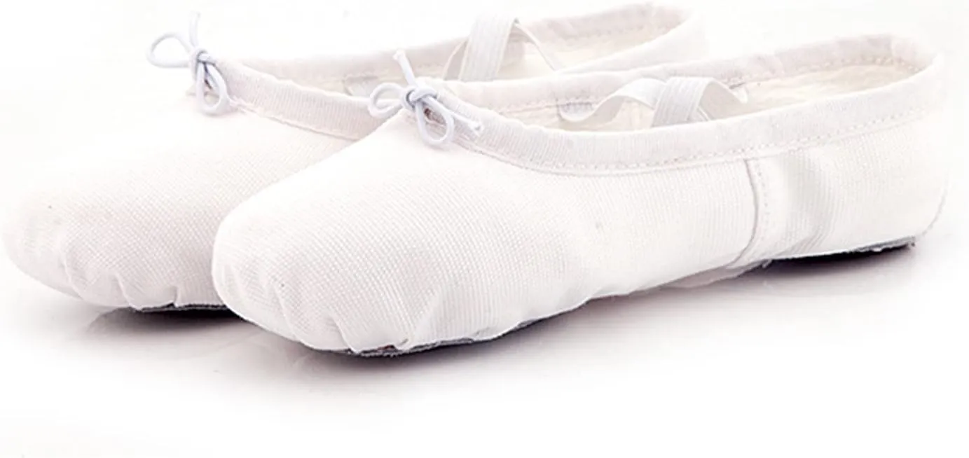 Ballet Shoes for Girls Practise Dance Solid Performance Slipper Canvas Split Sole Shoes for Kids Toddlers