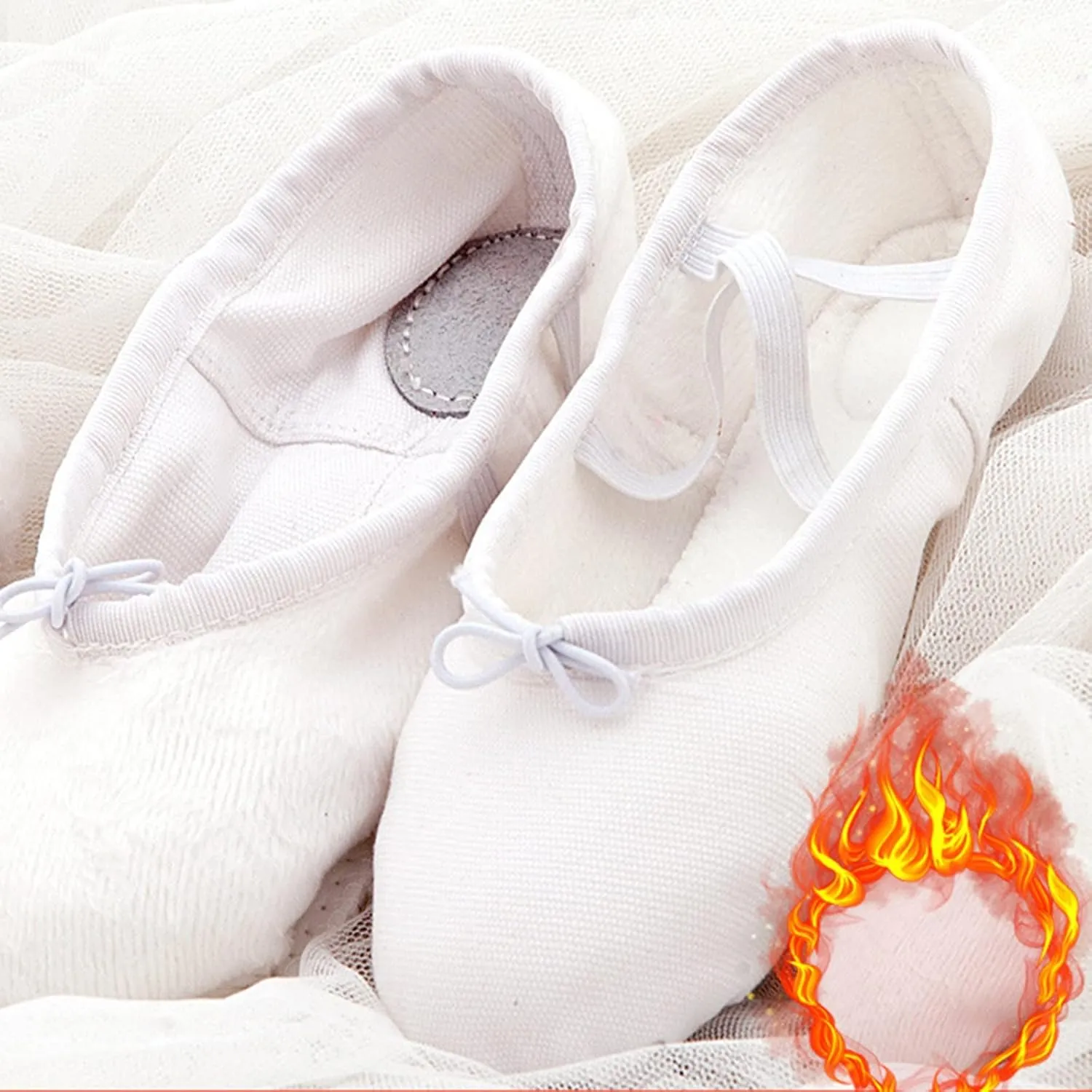Ballet Shoes for Girls Practise Dance Solid Performance Slipper Canvas Split Sole Shoes for Kids Toddlers