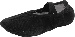 Canvas Ballet Shoes for Girls Toddler Kids Dance Practice Slippers Split Soft Elastic Laces Yoga Flat Shoes