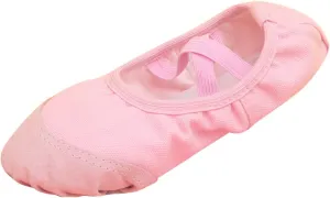 Canvas Ballet Shoes Highly Stretch Girls Boys Ballet Slippers Split Sole Yoga Dance Shoe with Elastic for Kids