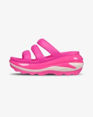 Crocs Mega Crush Triple Strap Slides Pink
