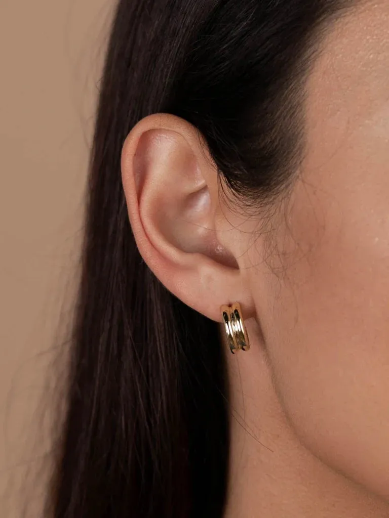 Jax Kelly Golden Bold Hoops