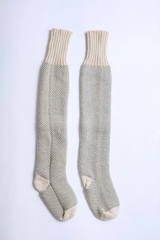 Knee High Knitted Lounge Socks