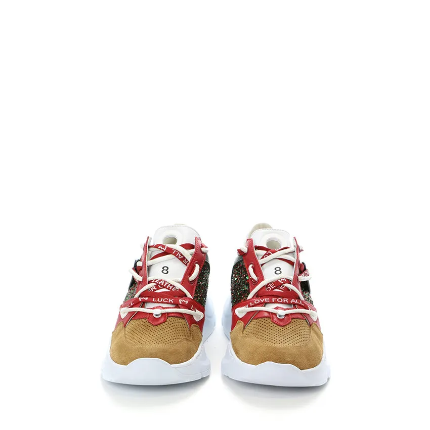 LEATHER CROWN SNEAKERS WBRDL-406