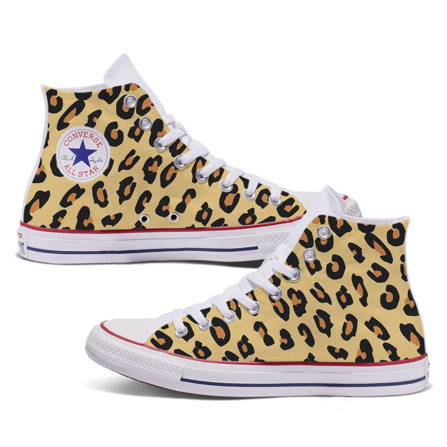 Leopard Print Adult Custom Converse