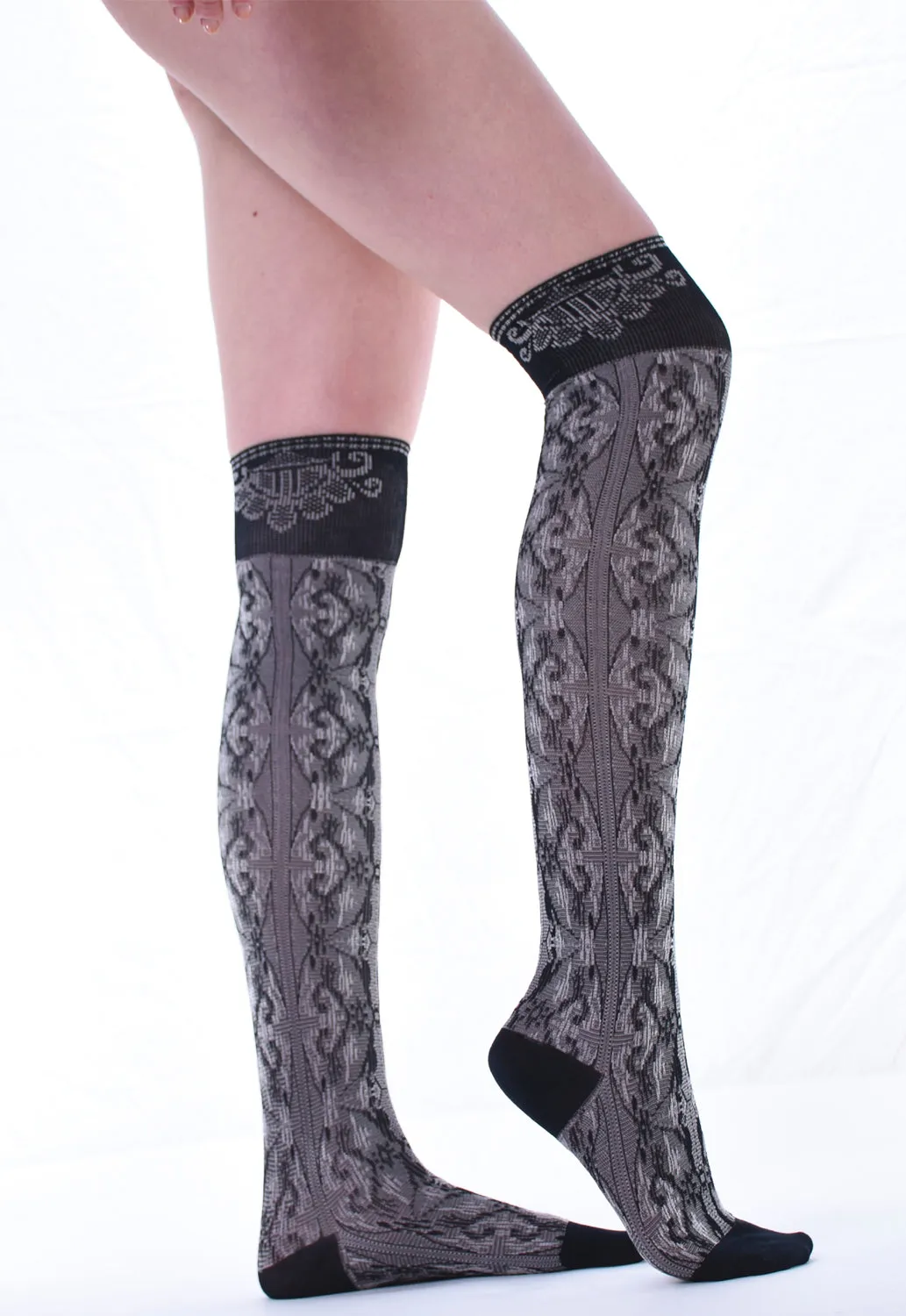 Llama Over-The-Knee Socks