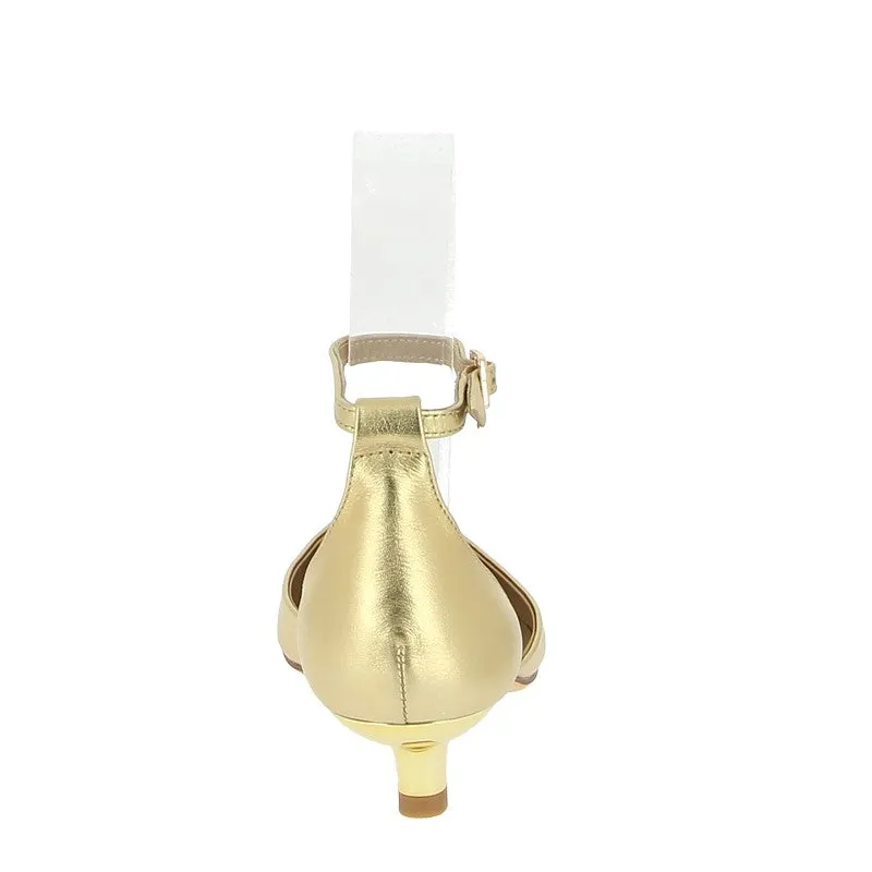 Mollini Cushla Gold Kitten Heel