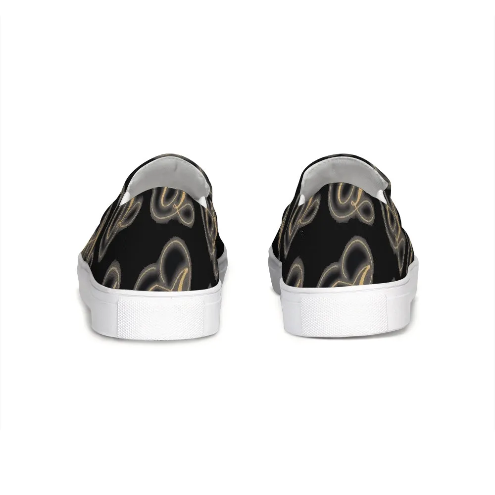 Nations of A with black background.jpg Slip-On Canvas Shoe