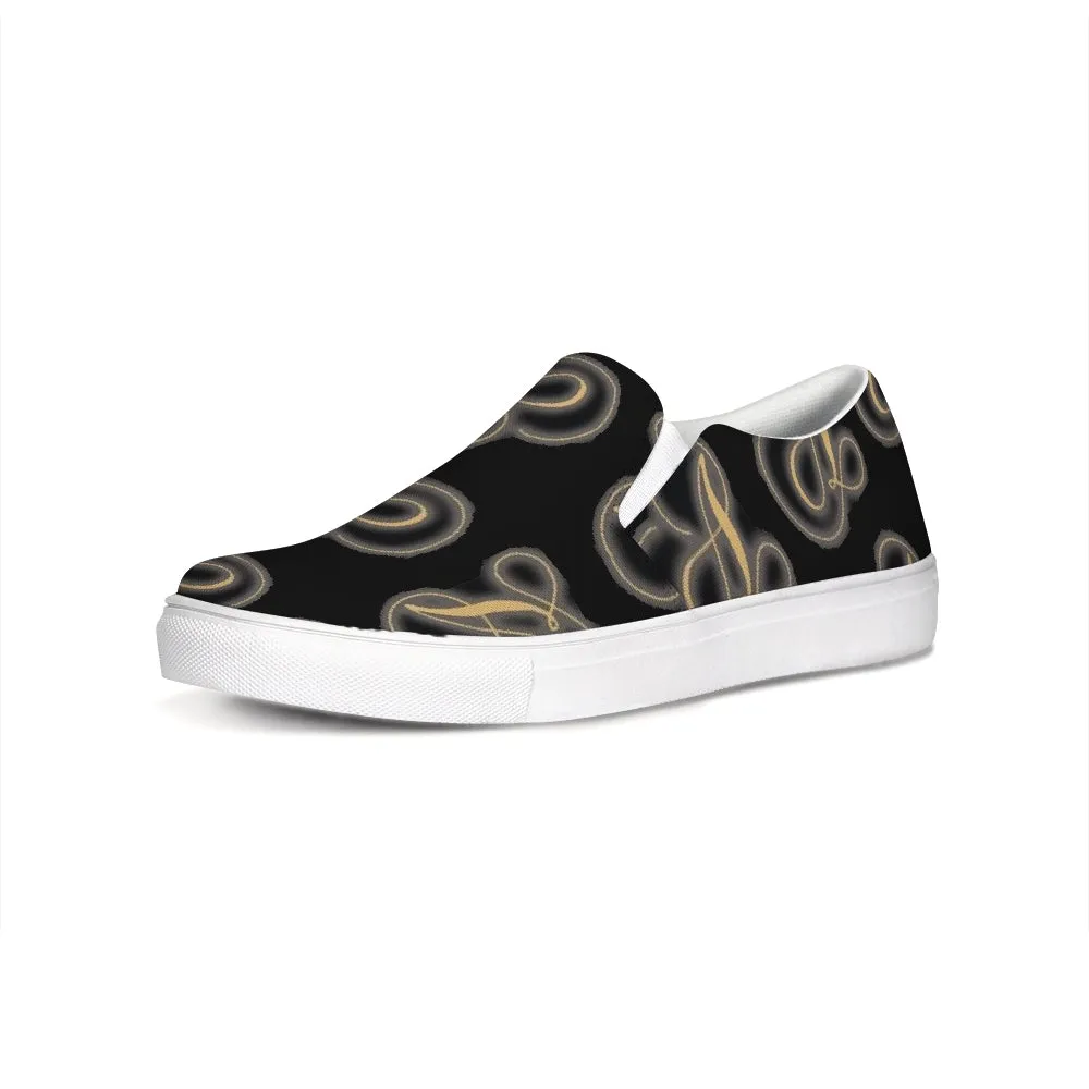 Nations of A with black background.jpg Slip-On Canvas Shoe