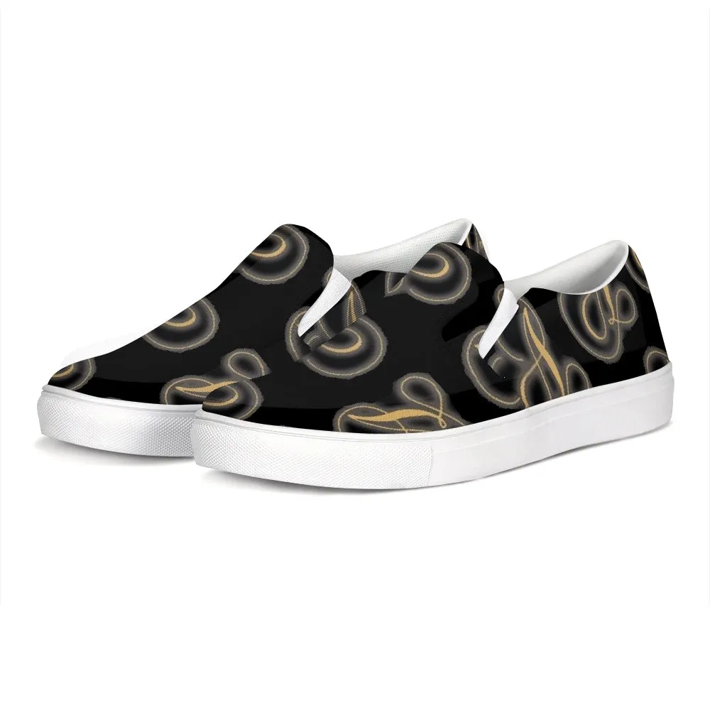 Nations of A with black background.jpg Slip-On Canvas Shoe