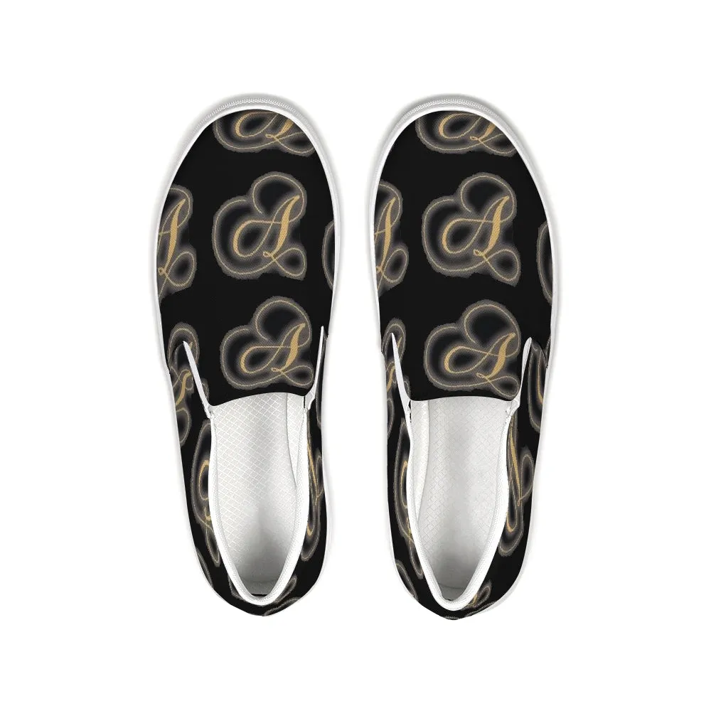 Nations of A with black background.jpg Slip-On Canvas Shoe
