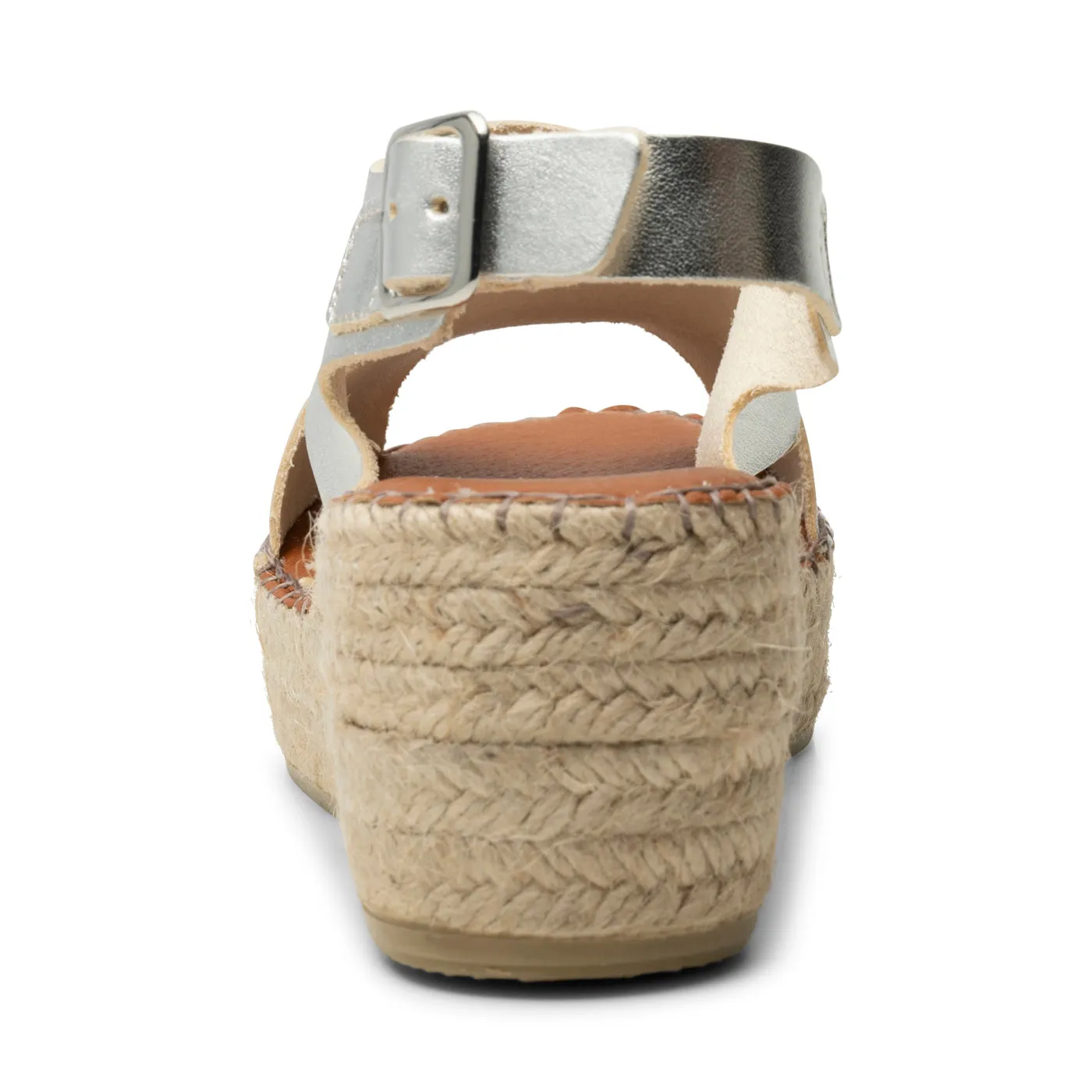 Orchid wedge leather - SILVER