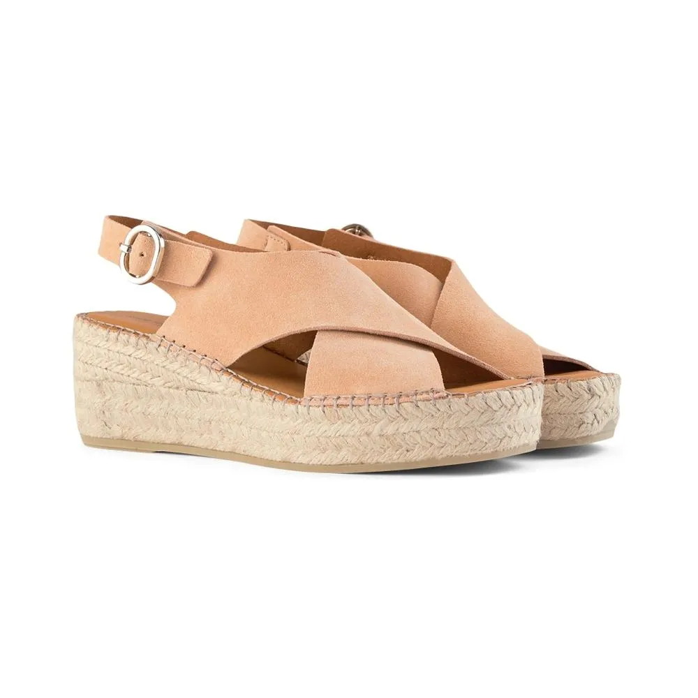 Orchid wedge suede - APRICOT