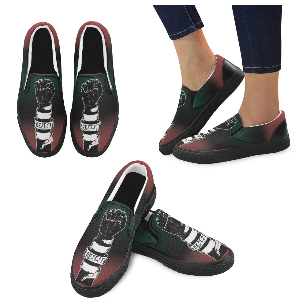 RESIST FIST MEN'S SLIP ON SHOES