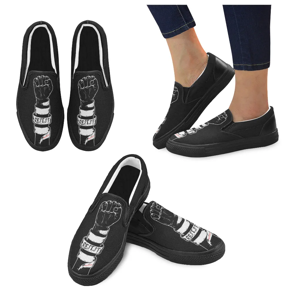 RESIST FIST MEN'S SLIP ON SHOES