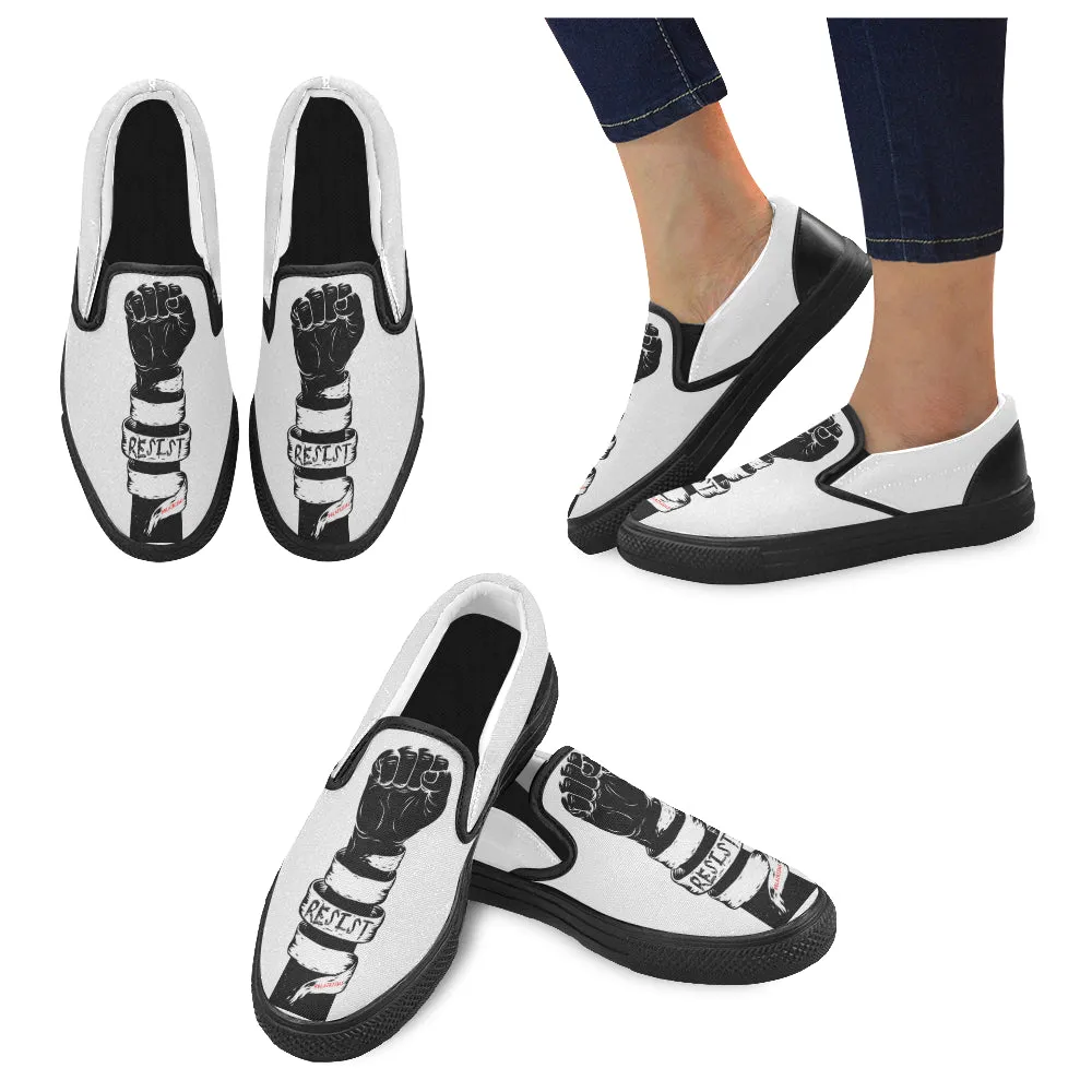 RESIST FIST MEN'S SLIP ON SHOES