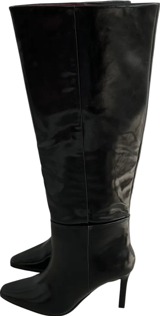River Island Black Over The Knee Boots UK 6 EU 39 