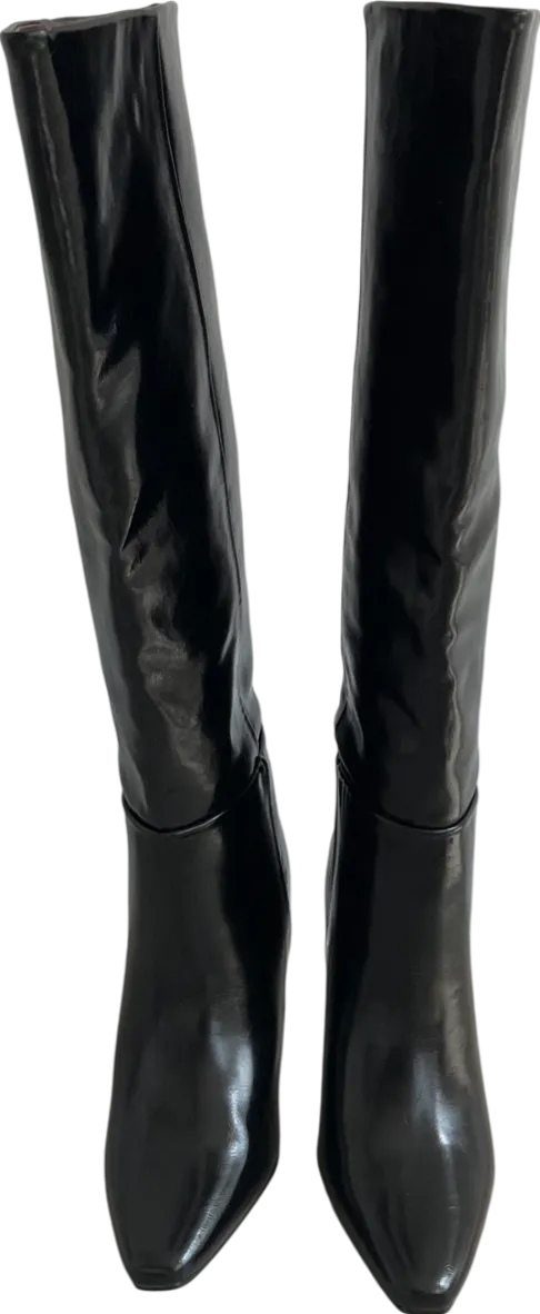 River Island Black Over The Knee Boots UK 6 EU 39 