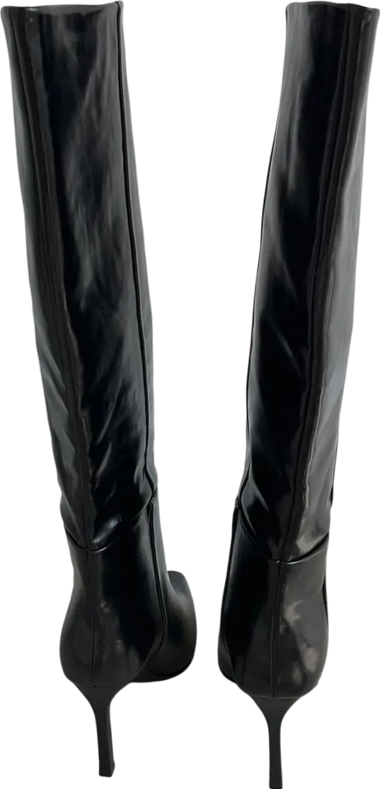 River Island Black Over The Knee Boots UK 6 EU 39 