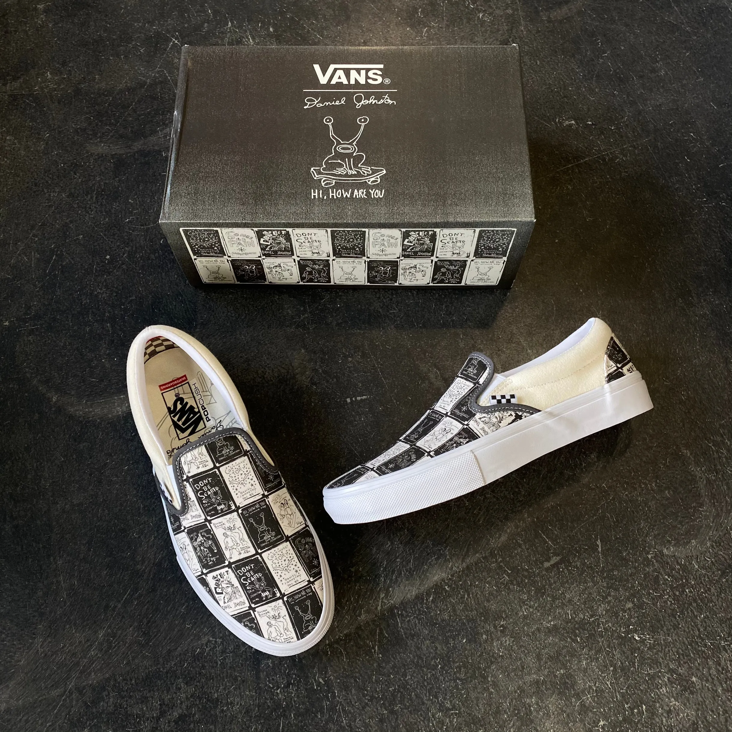 Vans Skate Slip On Daniel Johnston No Comply