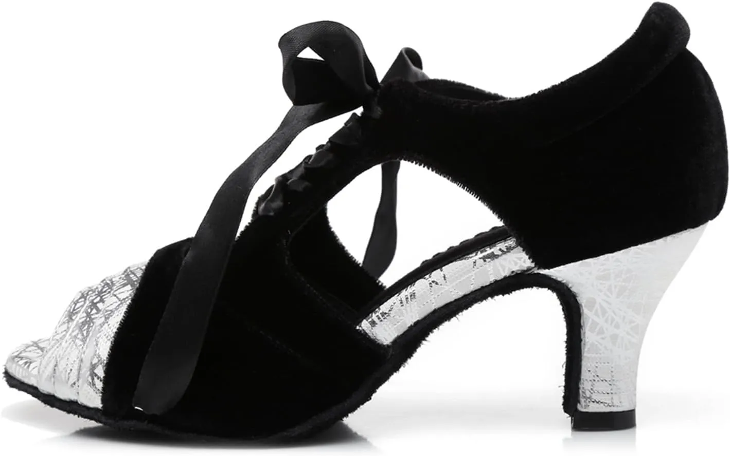 Women's Peep Toe Synthetic Ballroom Morden Tango Party Wedding Practice Professional Dance Shoes